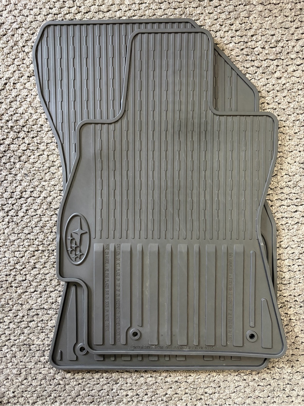 Subaru All-Weather Floor Mats for 2015-2019 Outback & Legacy J501SAL400